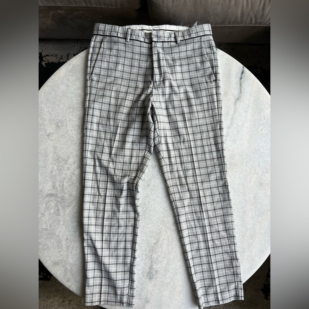Toman Mens Checkered Pants Size 30S